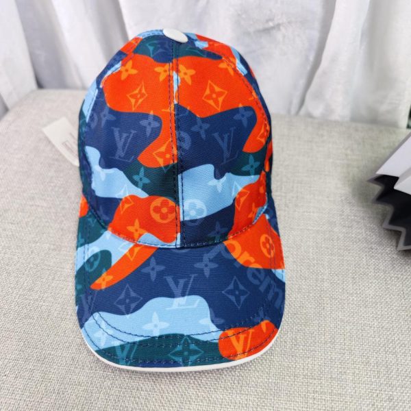 repliche,replica,perfette,siti di,affidabili,migliori siti,dove comprare,1:1,scarpe da ginnastica Berretto da baseball floreale Louis Vuitton stile mimetico colore blu alla moda