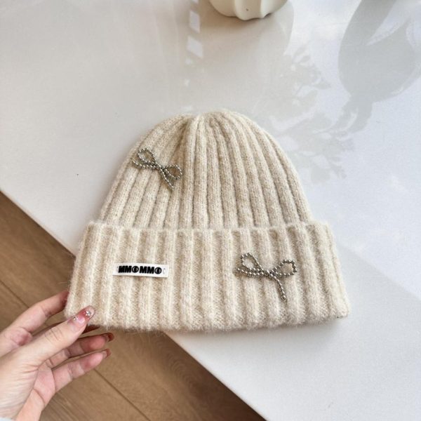 repliche,replica,perfette,siti di,affidabili,migliori siti,dove comprare,1:1,scarpe da ginnastica Nuovo cappello lavorato a maglia con fiocco Margiela MM6