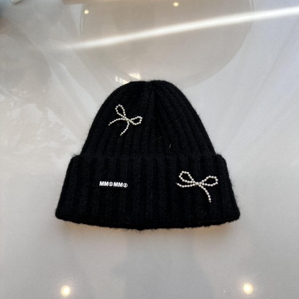 repliche,replica,perfette,siti di,affidabili,migliori siti,dove comprare,1:1,scarpe da ginnastica Nuovo cappello lavorato a maglia con fiocco Margiela MM6