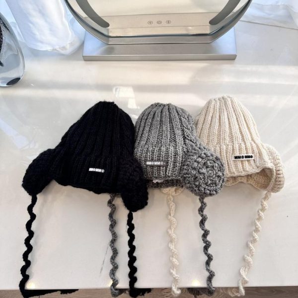 repliche,replica,perfette,siti di,affidabili,migliori siti,dove comprare,1:1,scarpe da ginnastica Margiela mm6 nuovo berretto in maglia con protezione per le orecchie autunnale e invernale
