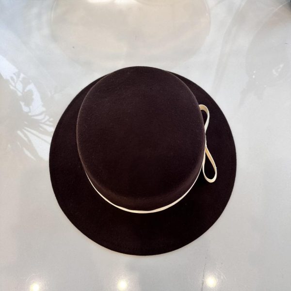 Nuovo cappello piatto YSL in lana autunno inverno