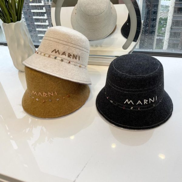 repliche,replica,perfette,siti di,affidabili,migliori siti,dove comprare,1:1,scarpe da ginnastica Marni nuovo cappello bucket in lana autunno inverno 100% lana