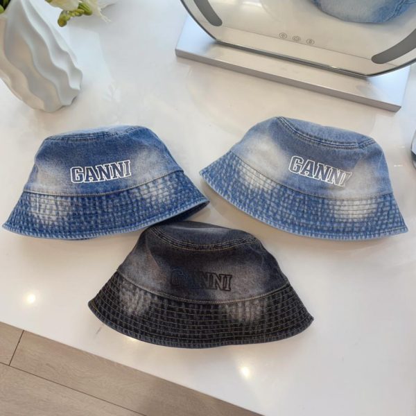 Ganni Nuovo Denim Tie-Dye Pescatore