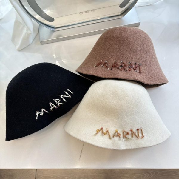 repliche,replica,perfette,siti di,affidabili,migliori siti,dove comprare,1:1,scarpe da ginnastica Marni nuovo cappello bucket in lana double face autunno inverno 100% lana