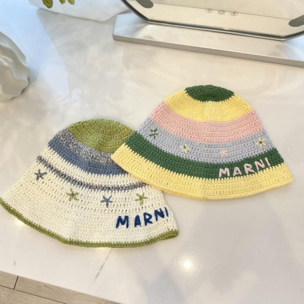 repliche,replica,perfette,siti di,affidabili,migliori siti,dove comprare,1:1,scarpe da ginnastica Cappello da pescatore MARNI in lana lavorato a mano