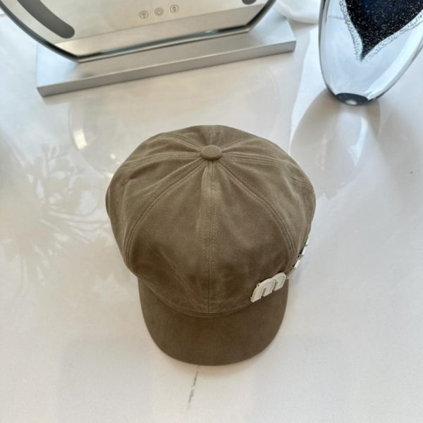 repliche,replica,perfette,siti di,affidabili,migliori siti,dove comprare,1:1,scarpe da ginnastica MiuMiu nuovo cappello ottagonale in camoscio autunno inverno