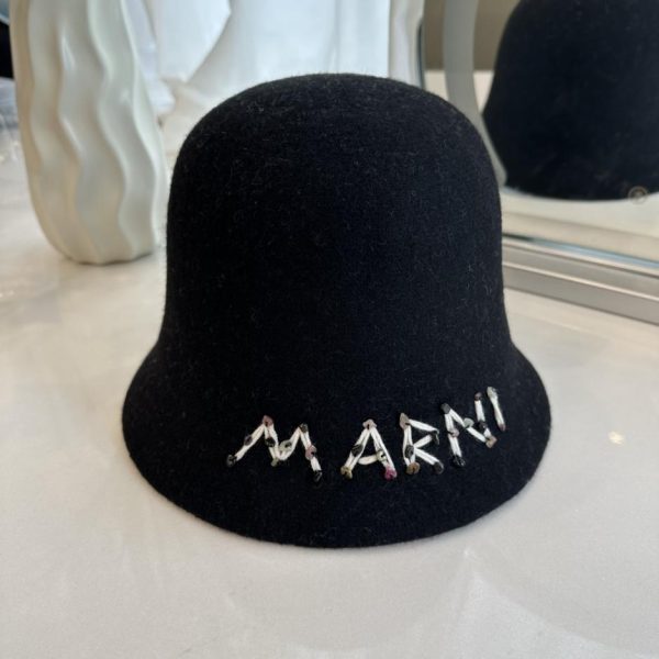 repliche,replica,perfette,siti di,affidabili,migliori siti,dove comprare,1:1,scarpe da ginnastica Marni nuovo cappello bucket in lana double face autunno inverno 100% lana