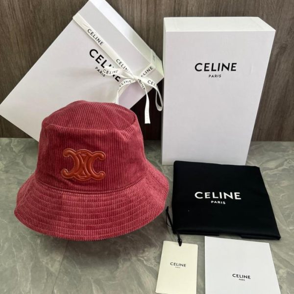 repliche,replica,perfette,siti di,affidabili,migliori siti,dove comprare,1:1,scarpe da ginnastica Cappello a secchiello Triomphe in denim lavato scuro di Celine