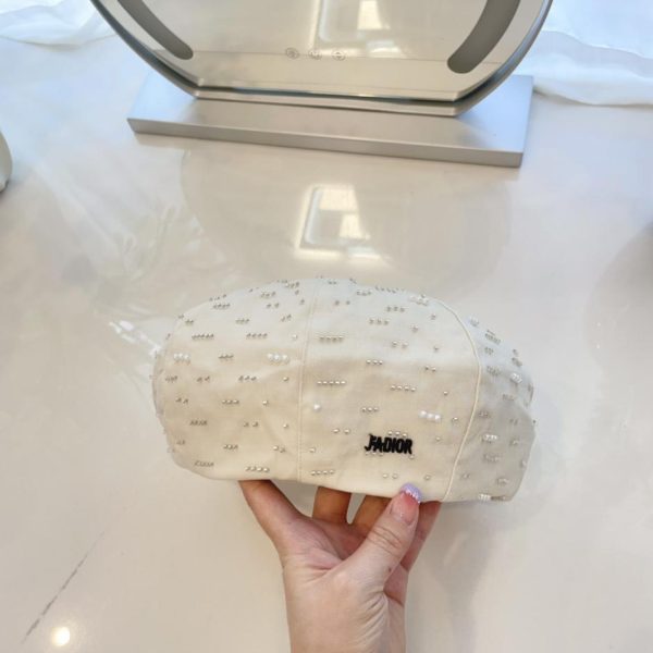 repliche,replica,perfette,siti di,affidabili,migliori siti,dove comprare,1:1,scarpe da ginnastica Nuovo berretto in Tencel con perline di Dior