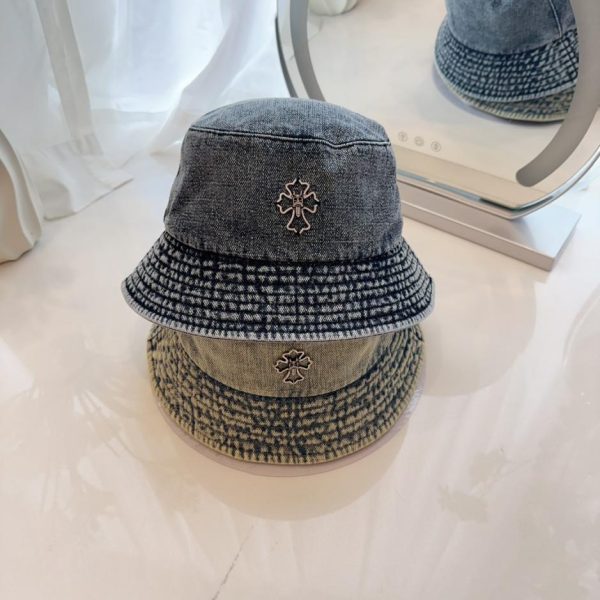repliche,replica,perfette,siti di,affidabili,migliori siti,dove comprare,1:1,scarpe da ginnastica Nuovo cappello da pescatore in denim lavato di Chrome Hearts