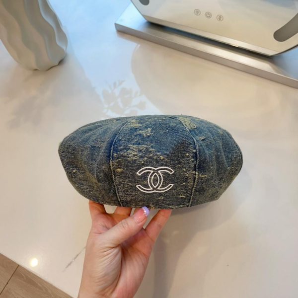 repliche,replica,perfette,siti di,affidabili,migliori siti,dove comprare,1:1,scarpe da ginnastica Berretto con cappello a secchiello in denim nuovo di Chanel
