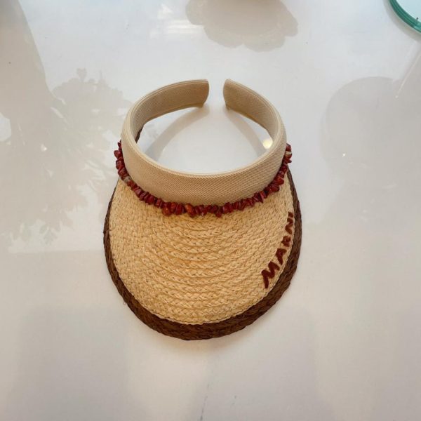 repliche,replica,perfette,siti di,affidabili,migliori siti,dove comprare,1:1,scarpe da ginnastica MARNI primavera ed estate nuovo stile cappello a cilindro vuoto in rafia a contrasto