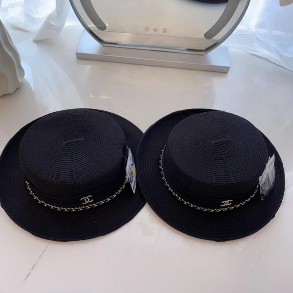 repliche,replica,perfette,siti di,affidabili,migliori siti,dove comprare,1:1,scarpe da ginnastica Cappello a cilindro piatto Chanel nuovo 24 estivo