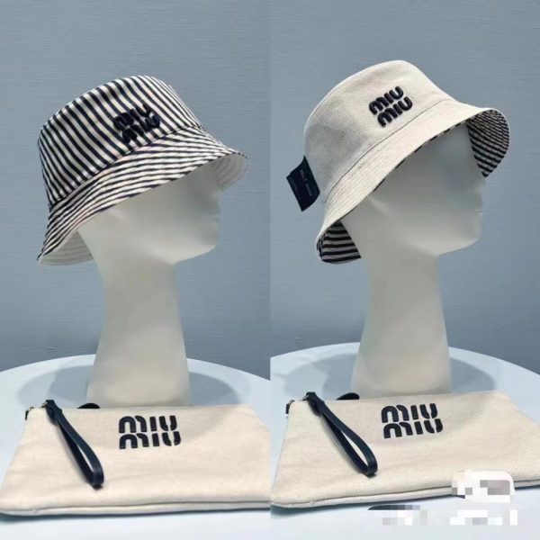 repliche,replica,perfette,siti di,affidabili,migliori siti,dove comprare,1:1,scarpe da ginnastica Nuovo cappello bucket in tela di MiuMiu
