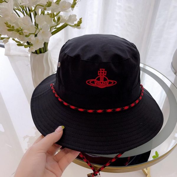 repliche,replica,perfette,siti di,affidabili,migliori siti,dove comprare,1:1,scarpe da ginnastica Cappello a secchiello in materiale di protezione solare Vivienne Westwood Queen Mother