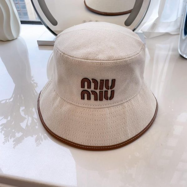 repliche,replica,perfette,siti di,affidabili,migliori siti,dove comprare,1:1,scarpe da ginnastica Nuovo cappello bucket in tela di MiuMiu