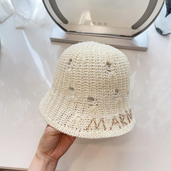 repliche,replica,perfette,siti di,affidabili,migliori siti,dove comprare,1:1,scarpe da ginnastica Il nuovo cappello bucket personalizzato a buco cavo di Marni
