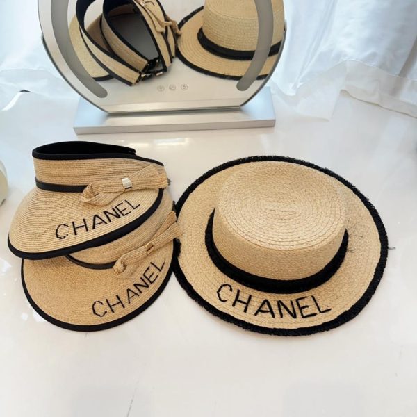 repliche,replica,perfette,siti di,affidabili,migliori siti,dove comprare,1:1,scarpe da ginnastica Cappello estivo in paglia di rafia di CHANEL