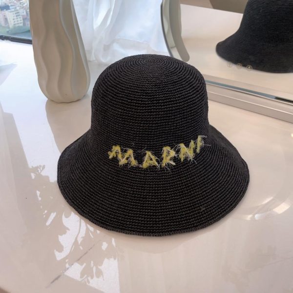 repliche,replica,perfette,siti di,affidabili,migliori siti,dove comprare,1:1,scarpe da ginnastica cappello da pescatore in paglia di seta marni new gold
