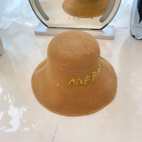 repliche,replica,perfette,siti di,affidabili,migliori siti,dove comprare,1:1,scarpe da ginnastica cappello da pescatore in paglia di seta marni new gold