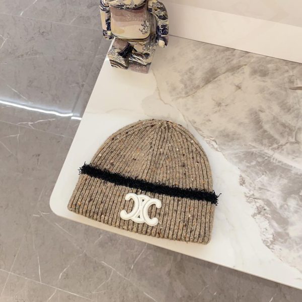 repliche,replica,perfette,siti di,affidabili,migliori siti,dove comprare,1:1,scarpe da ginnastica Cappello di lana lavorato a maglia semplice di Celine all’inizio dell’autunno