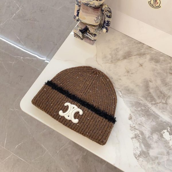 repliche,replica,perfette,siti di,affidabili,migliori siti,dove comprare,1:1,scarpe da ginnastica Cappello di lana lavorato a maglia semplice di Celine all’inizio dell’autunno