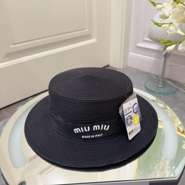 repliche,replica,perfette,siti di,affidabili,migliori siti,dove comprare,1:1,scarpe da ginnastica Nuovo cappello a cilindro piatto estivo di MiuMiu 24