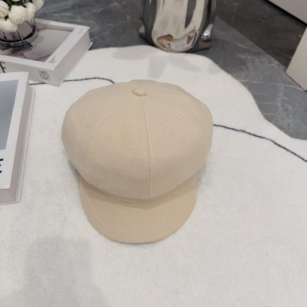 Nuovo cappello CELINE con bocciolo ottagonale in twill di cotone