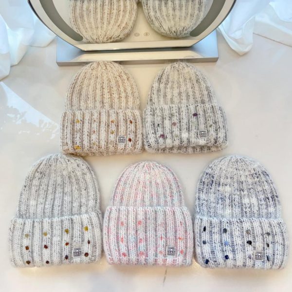 repliche,replica,perfette,siti di,affidabili,migliori siti,dove comprare,1:1,scarpe da ginnastica Toteme nuovo cappello lavorato a maglia in pelliccia di coniglio di colore misto autunno e inverno