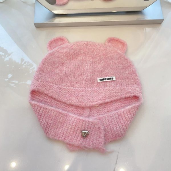 repliche,replica,perfette,siti di,affidabili,migliori siti,dove comprare,1:1,scarpe da ginnastica Cappello lavorato a maglia sciarpa con orecchie d’orso autunno e inverno Margiela mm6
