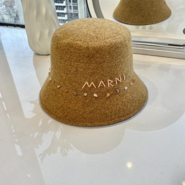 repliche,replica,perfette,siti di,affidabili,migliori siti,dove comprare,1:1,scarpe da ginnastica Marni nuovo cappello bucket in lana autunno inverno 100% lana