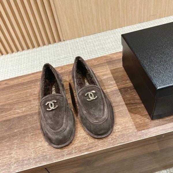 Mocassini Chanel in camoscio