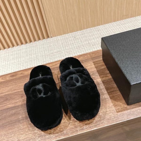 Chanel nuove pantofole in lana autunno e inverno
