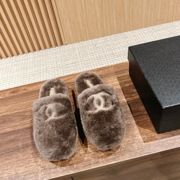 Chanel nuove pantofole in lana autunno e inverno