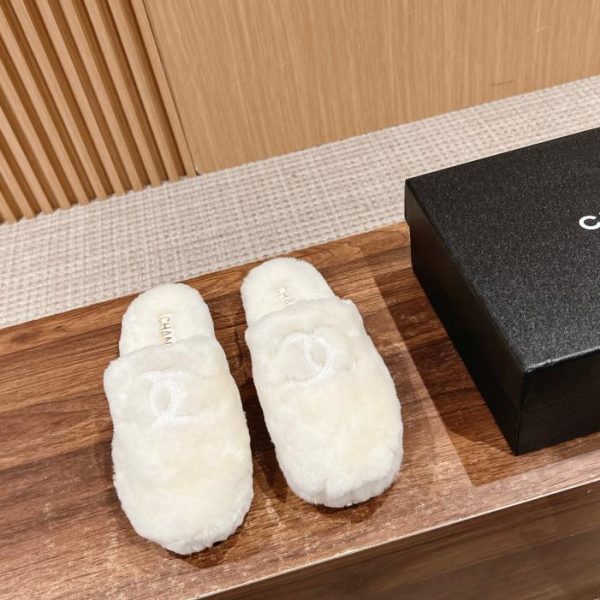 Chanel nuove pantofole in lana autunno e inverno