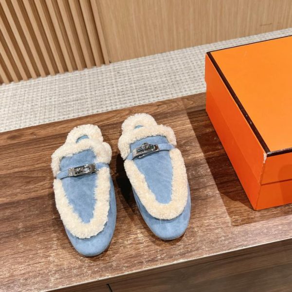 Pantofole Herm猫s autunno e inverno in cashmere