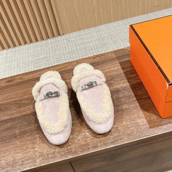 Pantofole Herm猫s autunno e inverno in cashmere