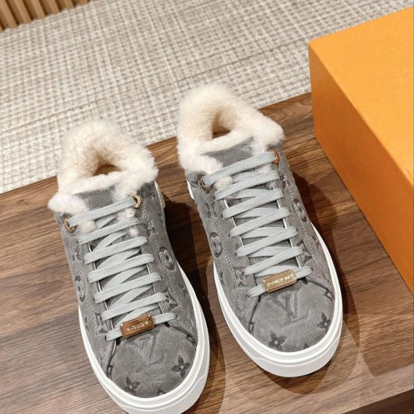 repliche,replica,perfette,siti di,affidabili,migliori siti,dove comprare,1:1,scarpe da ginnastica Sneakers con plateau in lana della serie time out LOUIS VUITTON