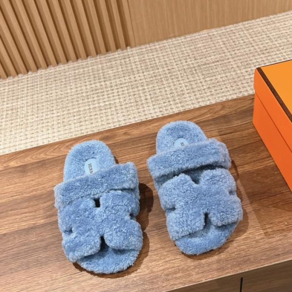 Pantofole Herm猫s con pelliccia