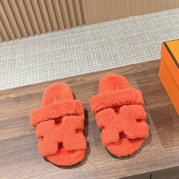 Pantofole Herm猫s con pelliccia