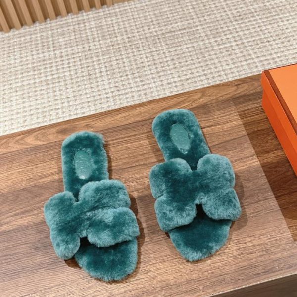 Pantofole da donna in lana di Herm猫s