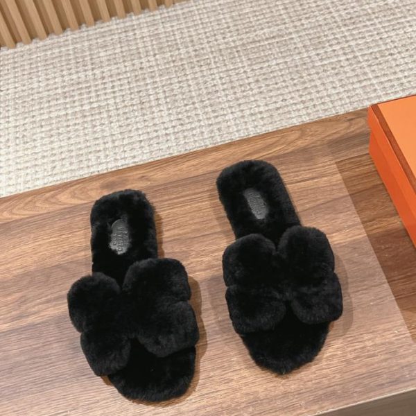 repliche,replica,perfette,siti di,affidabili,migliori siti,dove comprare,1:1,scarpe da ginnastica Pantofole da donna in lana di Herm猫s