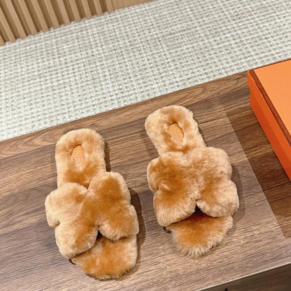 Pantofole da donna in lana di Herm猫s
