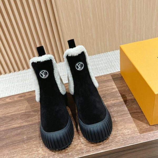 repliche,replica,perfette,siti di,affidabili,migliori siti,dove comprare,1:1,scarpe da ginnastica Stivali LOUIS VUITTON in lana con plateau