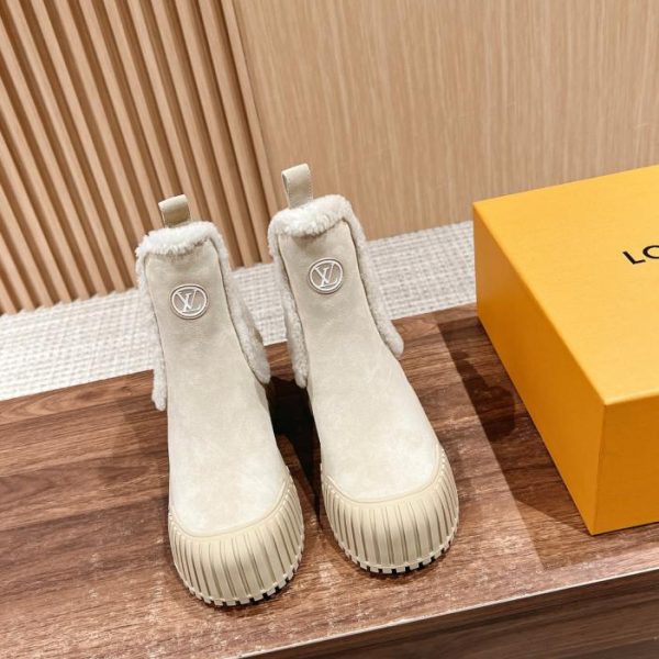 repliche,replica,perfette,siti di,affidabili,migliori siti,dove comprare,1:1,scarpe da ginnastica Stivali LOUIS VUITTON in lana con plateau