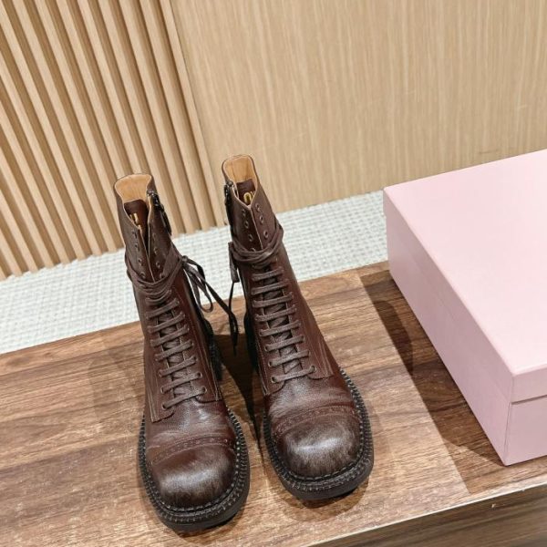 MiuMiu nuovi stivali Martin autunno inverno