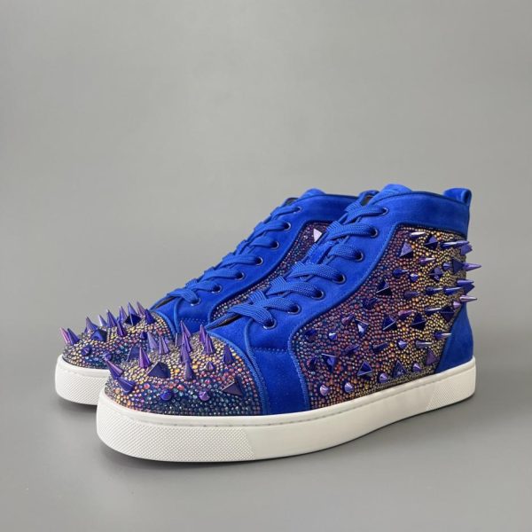 repliche,replica,perfette,siti di,affidabili,migliori siti,dove comprare,1:1,scarpe da ginnastica Scarpe da ginnastica alte di Christian Louboutin Lou Spikes