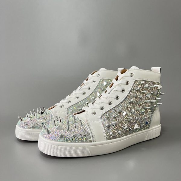 repliche,replica,perfette,siti di,affidabili,migliori siti,dove comprare,1:1,scarpe da ginnastica Scarpe da ginnastica alte di Christian Louboutin Lou Spikes