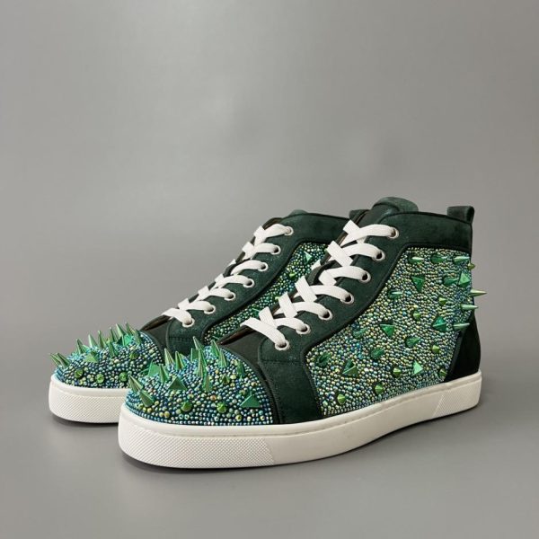 repliche,replica,perfette,siti di,affidabili,migliori siti,dove comprare,1:1,scarpe da ginnastica Scarpe da ginnastica alte di Christian Louboutin Lou Spikes