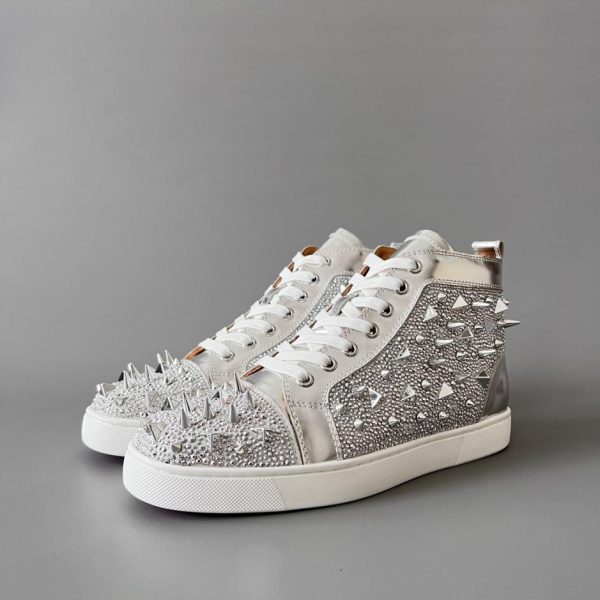 repliche,replica,perfette,siti di,affidabili,migliori siti,dove comprare,1:1,scarpe da ginnastica Scarpe da ginnastica alte di Christian Louboutin Lou Spikes